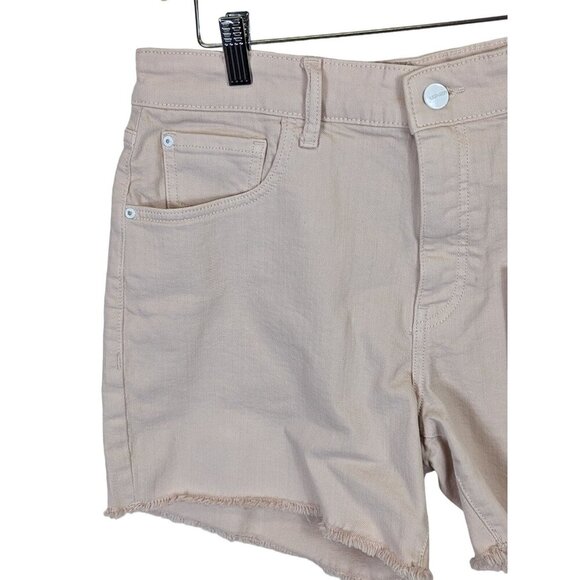 Warp + Weft Jean Shorts Women size 8/29 High Rise Pink Denim Rosewater Western - Picture 3 of 15